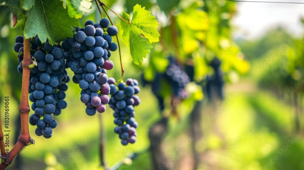 Captivating Beauty: Vibrant Red Wine Grape Varieties Flourishing in Picturesque Italian Vineyards Captivating Beauty: Vibrant Red Wine Grape Varieties Flourishing in Picturesque Italian Vineyards