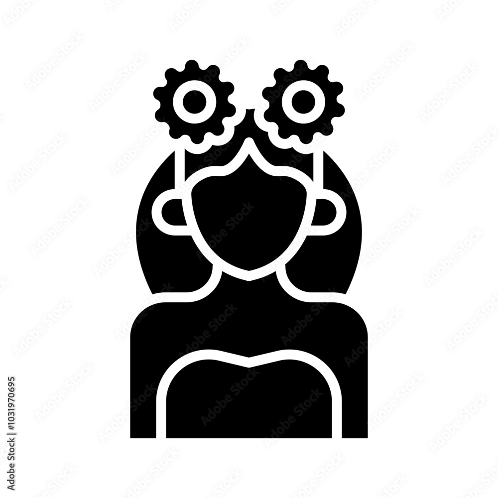 Flower Girl glyph icon