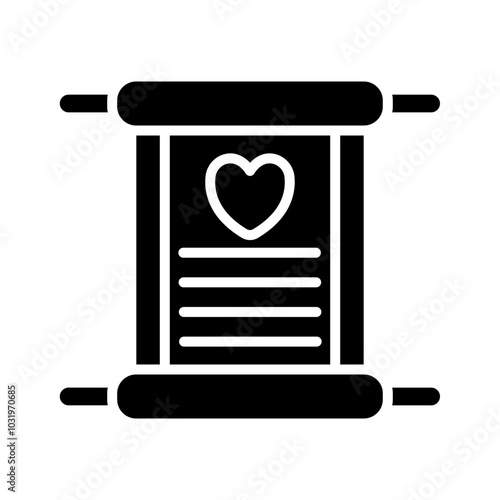 Wedding Vows glyph icon