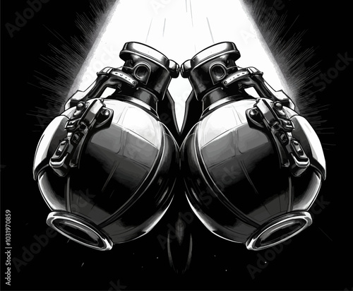 Dual Grenades in Mid-Air Tension