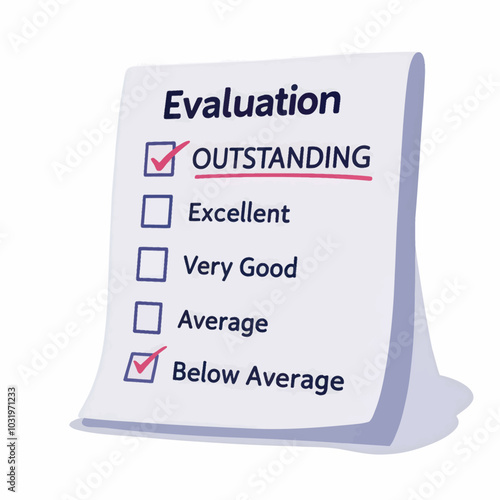 Evaluation Checklist Below Average  
