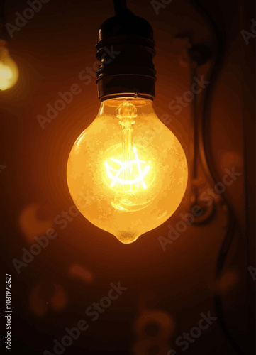 Glowing Light Bulb 
