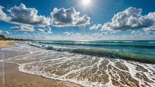 beautifull view beach in summer time