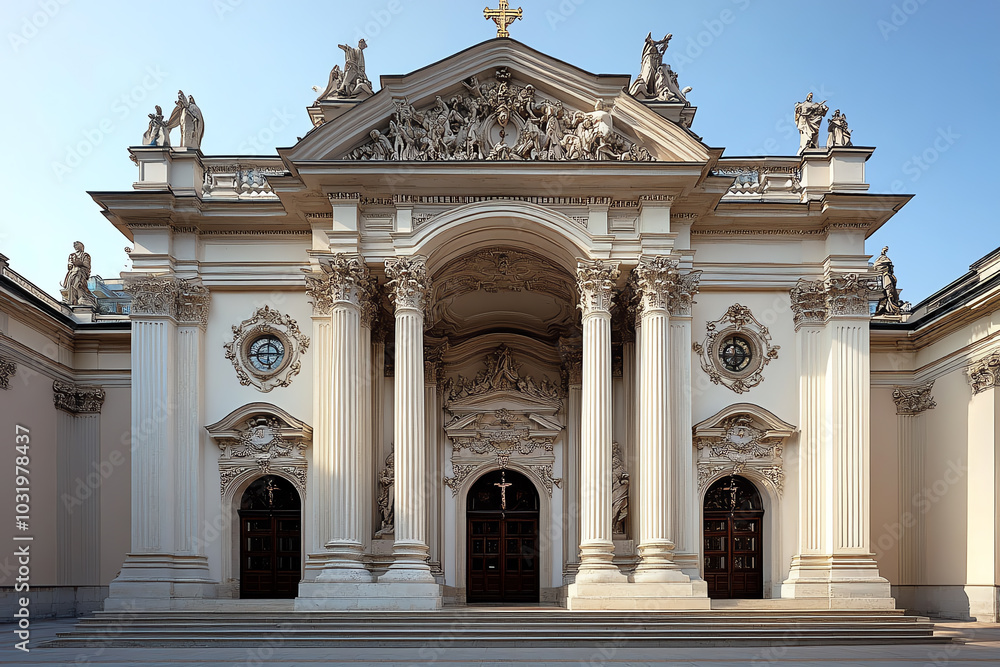 Fototapeta premium Elegant historical building facade
