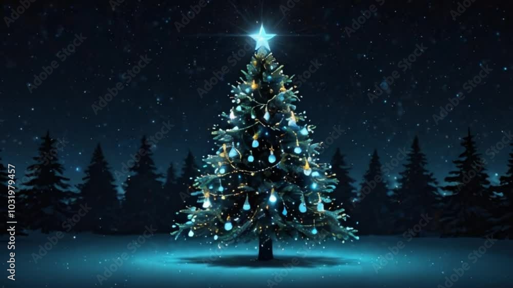 christmas tree with lights christmas tree with lights
