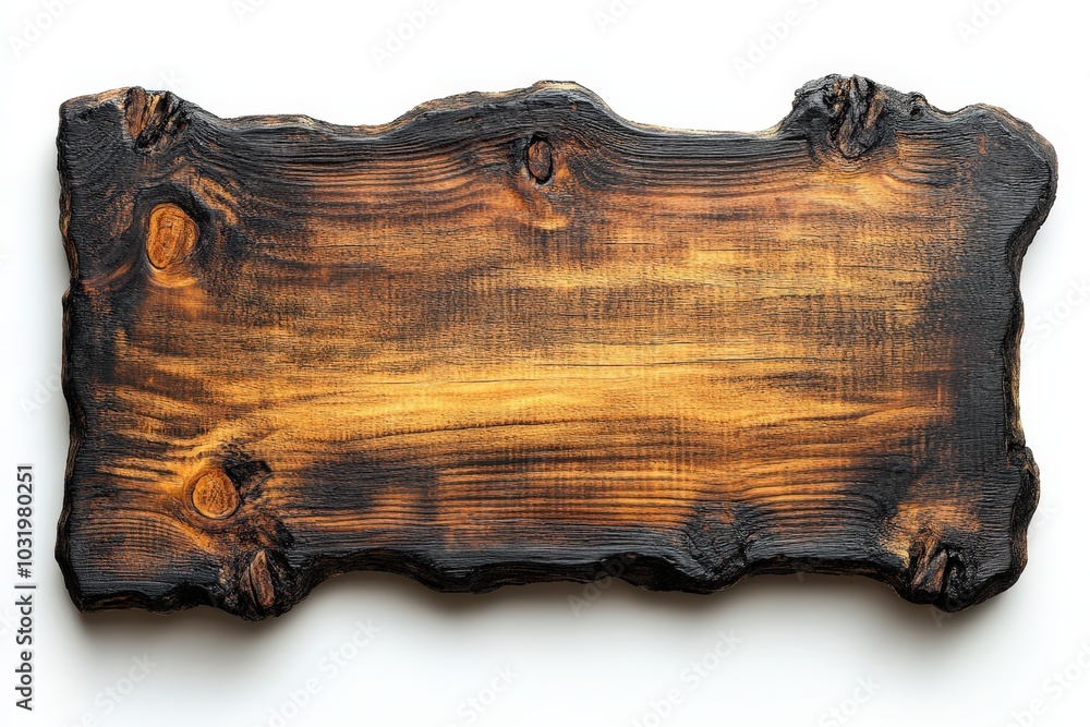 Rustic Wooden Sign with Unique Texture and Color Rustic Wooden Sign with Unique Texture and Color