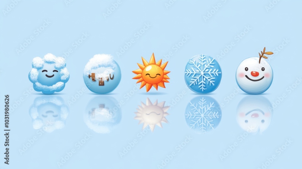 Seasonal Emoticons for Weather Representation Seasonal Emoticons for Weather Representation