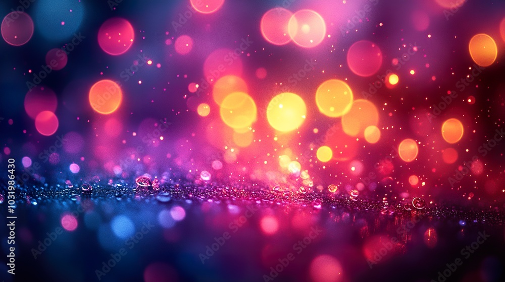 Abstract Bokeh Background with Colorful Lights Abstract Bokeh Background with Colorful Lights