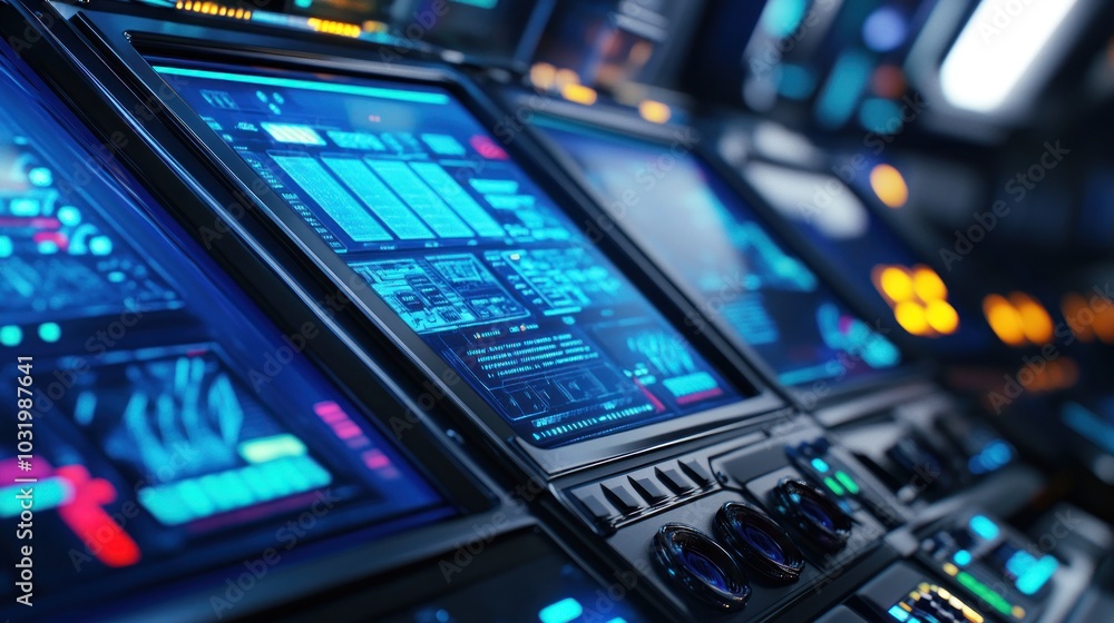 Obraz premium Futuristic Control Panel