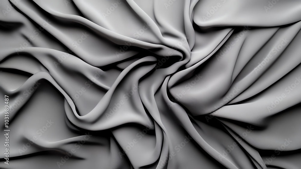 Obraz premium Gray fabric texture, white isolate background