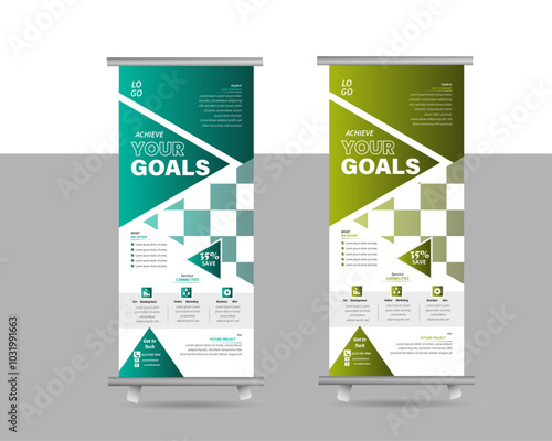 Creative Corporate business Roll up banner stand template design