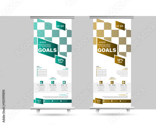 Creative Corporate business Roll up banner stand template design