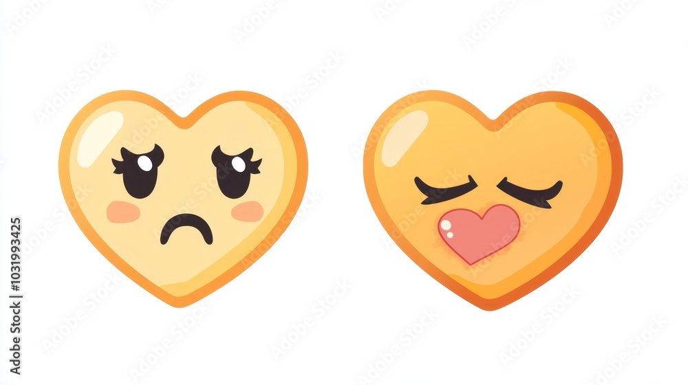 Emotive Heart Icons for Digital Expression Emotive Heart Icons for Digital Expression
