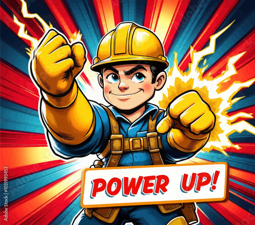 Electrician Superhero Power Up 
