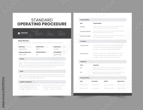 Standard operating procedure design and sop template standard operating procedure
