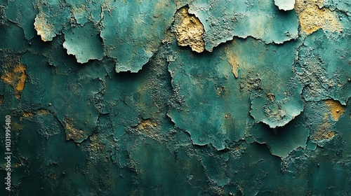 Grunge Texture with Layered Paint and Scratches