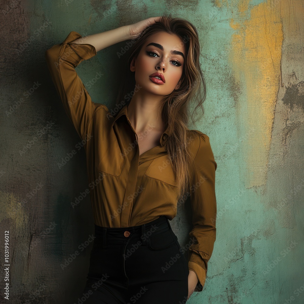 Stunning fashion model woman posing Stunning fashion model woman posing