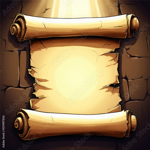 Old Paper Scroll Background  
