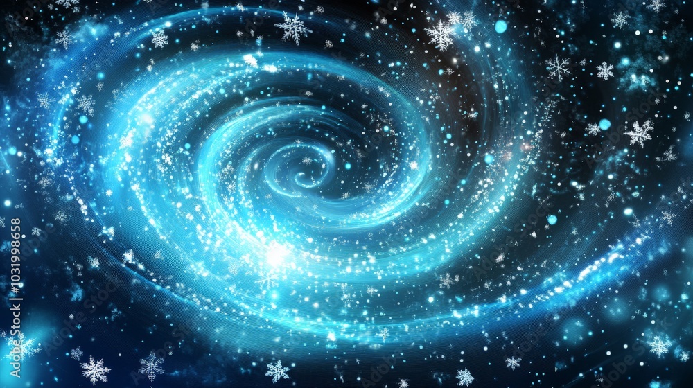 Obraz premium Captivating Celestial Spiral: A Cosmic Dance of Light and Wonder