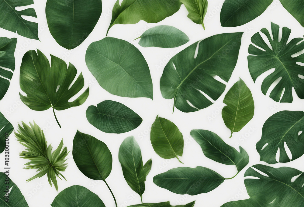 Natural of Tropical green leaves of leaf isolated varies different of plan Natural of Tropical green leaves of leaf isolated varies different of plan