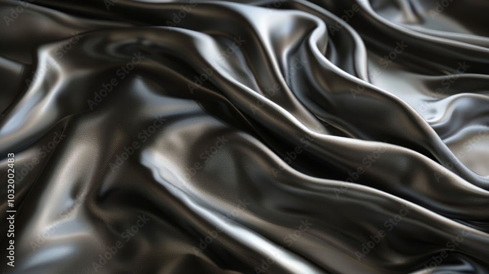 Undulating waves of silk fabric Undulating waves of silk fabric