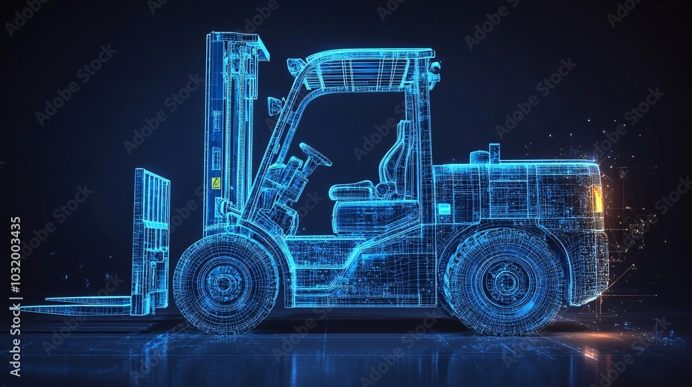 Hydraulic Forklift System in Digital Projection Hydraulic Forklift System in Digital Projection