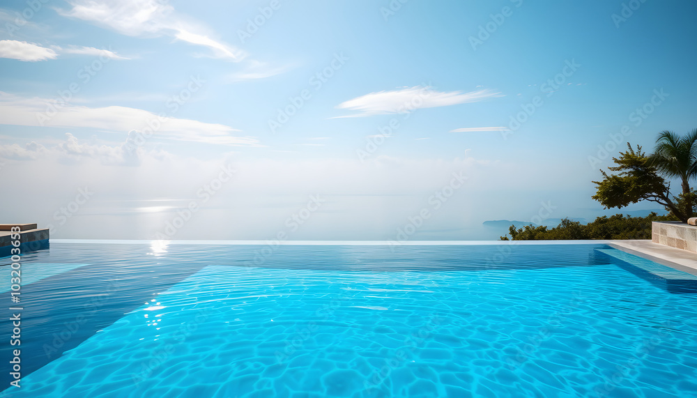 Infinity pool isolated with white highlights, png Infinity pool isolated with white highlights, png