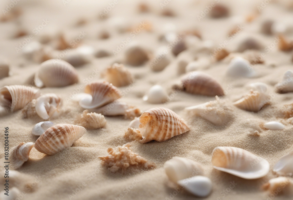 Sand and sea shells beach theme background isolated on white image transparent Sand and sea shells beach theme background isolated on white image transparent