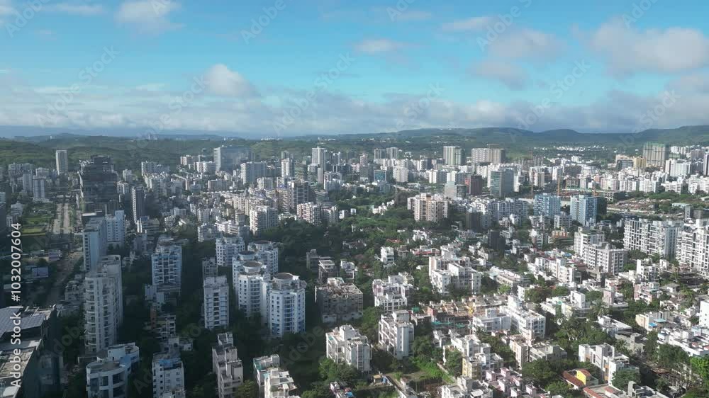 Cinematic aerial view of Mumbai's downtown night scene. Central Mumbai's cityscape and skyline, beautiful modern buildings, bright glowing lights, and roads.birds eye view drone flyover Cinematic aerial view of Mumbai's downtown night scene. Central Mumbai's cityscape and skyline, beautiful modern buildings, bright glowing lights, and roads.birds eye view drone flyover