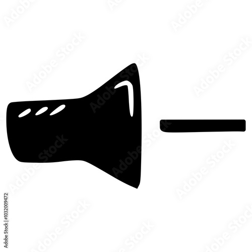 volume down minus doodle glyph icon