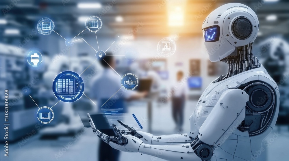 Intelligent factory and Industry 4.0 management. Intelligent factory and Industry 4.0 management.