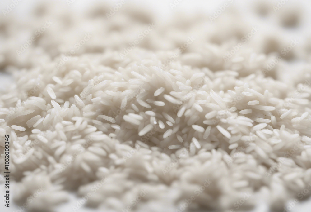White rice on white background White rice on white background