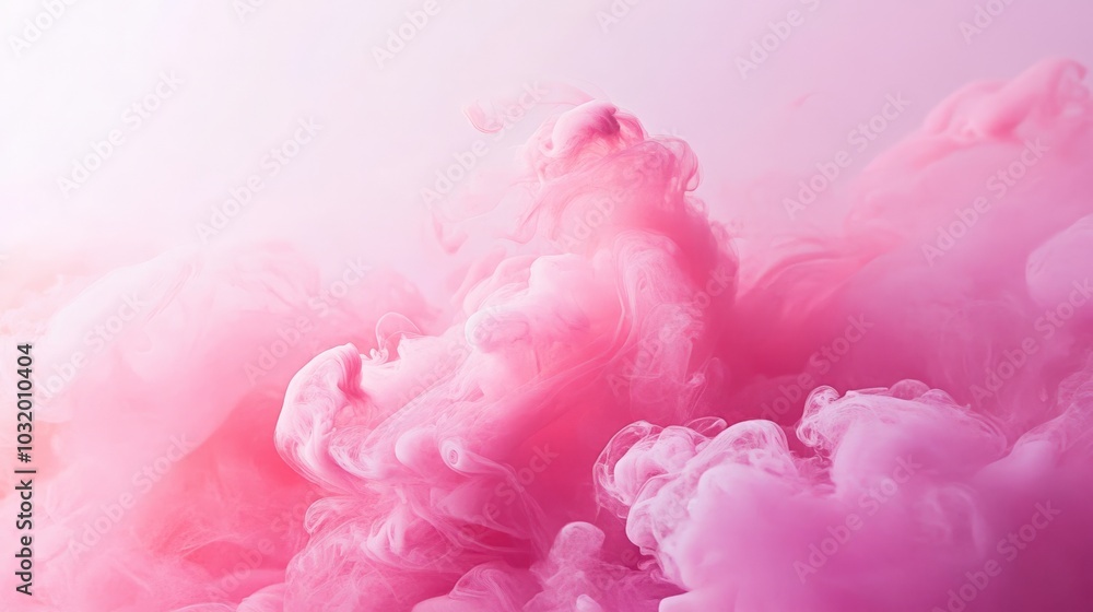 Ethereal Pink Smoke Clouds - Dreamy Soft Pastel Abstract Background Ethereal Pink Smoke Clouds - Dreamy Soft Pastel Abstract Background