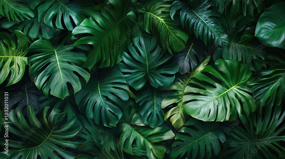 Lush Tropical Foliage: Wallpaper Lush Tropical Foliage: Wallpaper