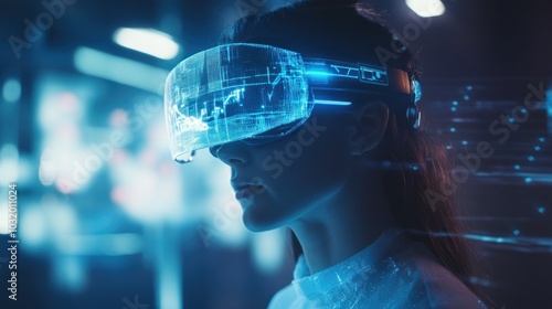 Woman Exploring Virtual Reality