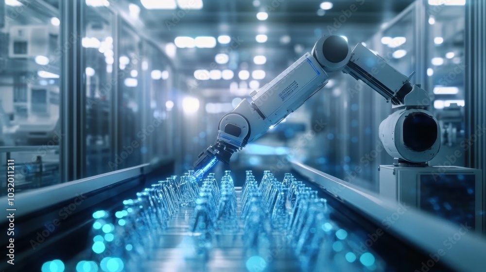 Fototapeta premium Intelligent factory and Industry 4.0 management.