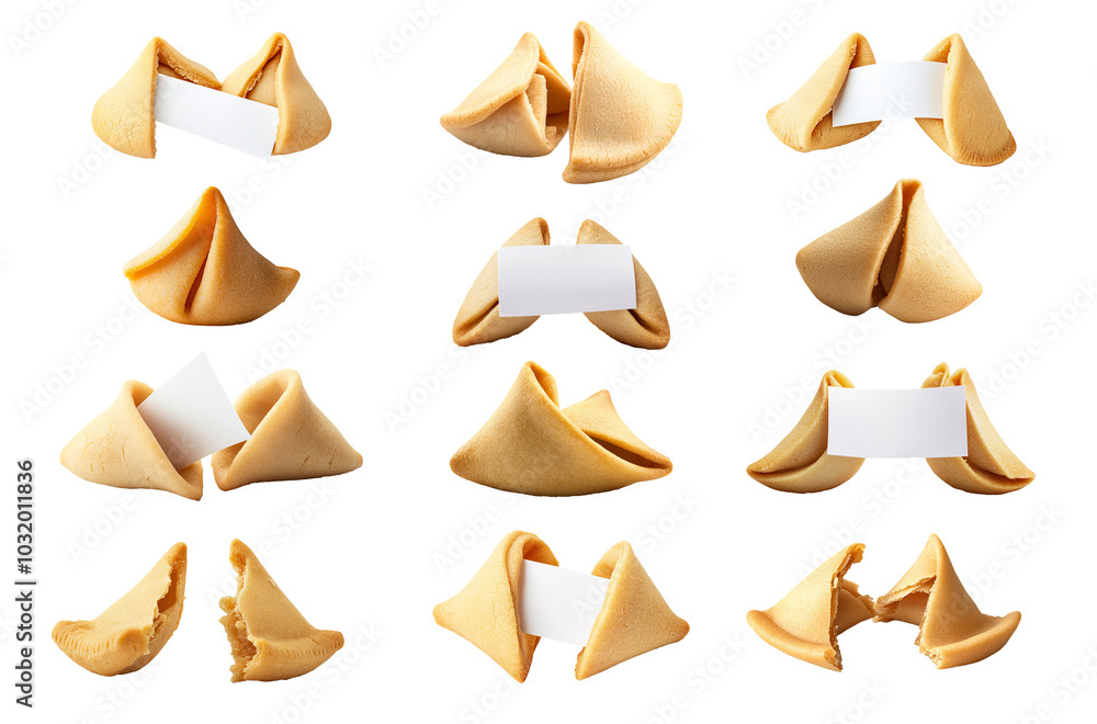 A chinese fortune cookie with a blank message A chinese fortune cookie with a blank message