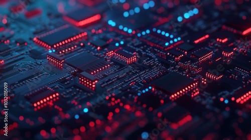 Close-up of Circuit Board