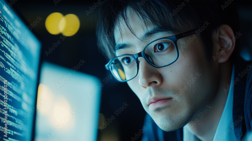 深夜にコーディングするエンジニアの手元 深夜にコーディングするエンジニアの手元