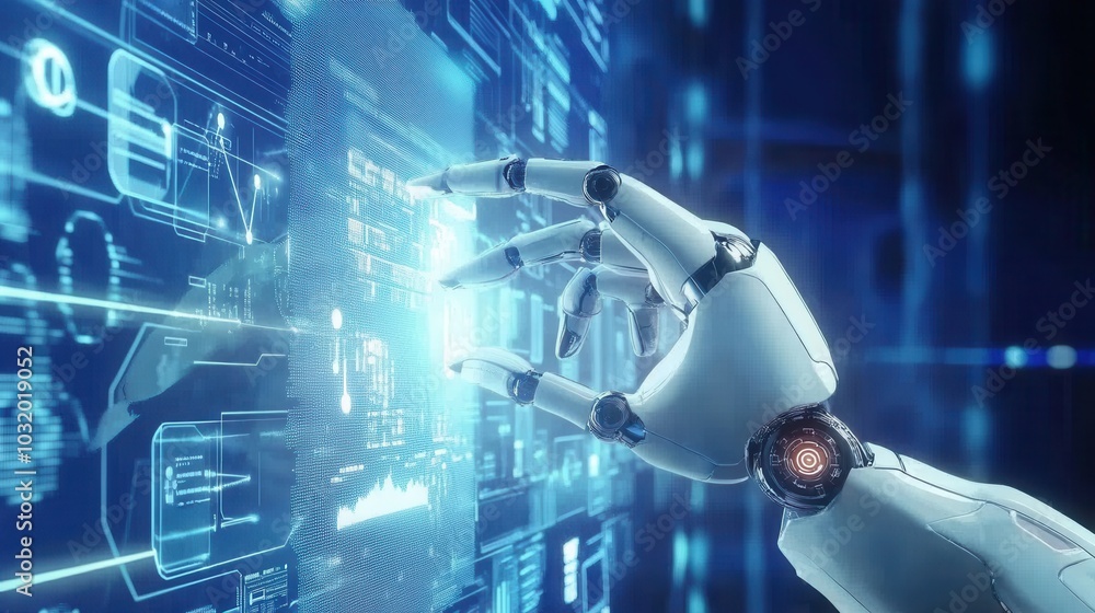 Fototapeta premium Intelligent factory and Industry 4.0 management.