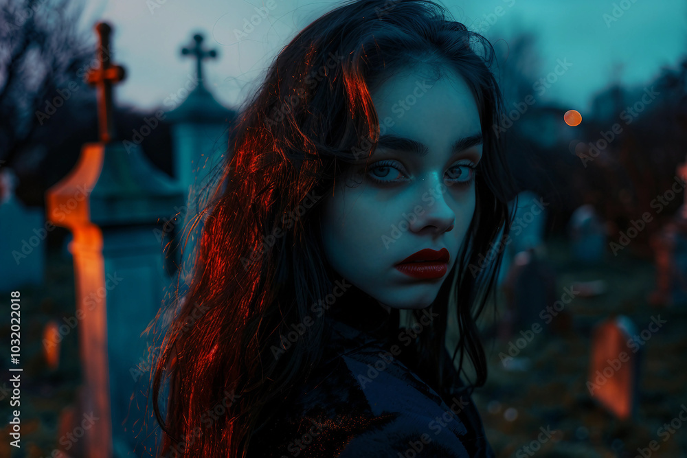 AI generated picture of a mysterious scary character in spooky halloween night AI generated picture of a mysterious scary character in spooky halloween night