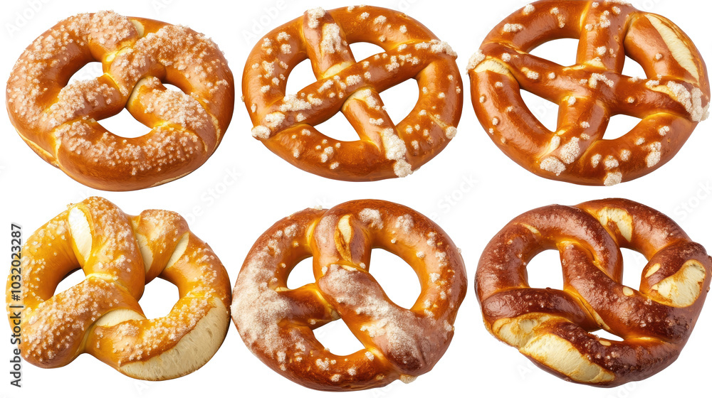 Delightful Assortment of Soft Pretzels Showcased Separately Generative AI Delightful Assortment of Soft Pretzels Showcased Separately Generative AI