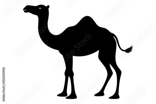 camel silhouette vector illustration