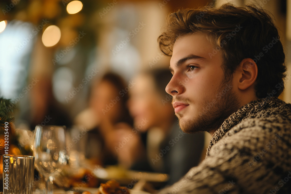 Happy bug full family celebrating thanksgiving together having best bonding time, Generative AI Happy bug full family celebrating thanksgiving together having best bonding time, Generative AI