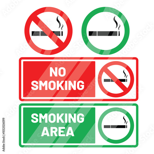 Smoking Board Sign Vector Illustration