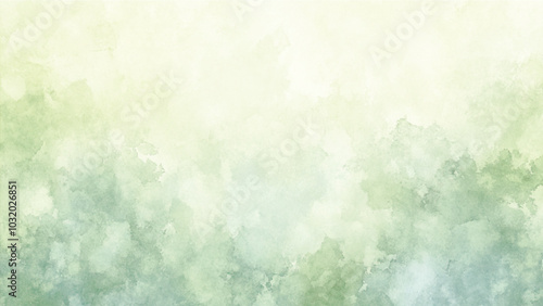 Elegant light green watercolor background with mottled vintage texture in old fancy background design.  watercolor background for textures backgrounds and web banners design. Abstract colorful waterco