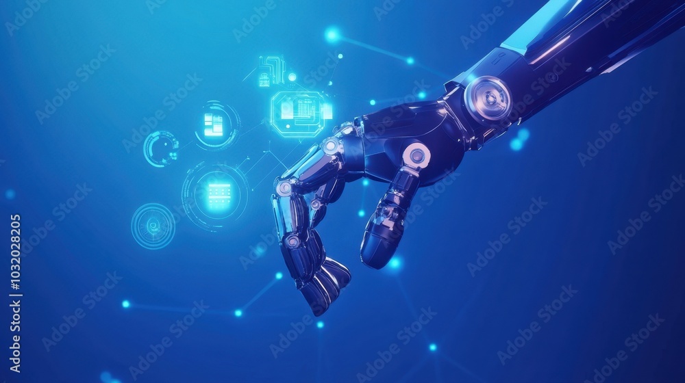 Obraz premium Intelligent factory and Industry 4.0 management.