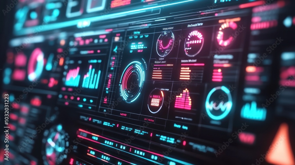Fototapeta premium Futuristic Interface Design