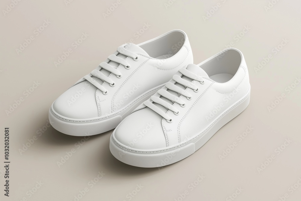 blank white shoes by generative ai blank white shoes by generative ai