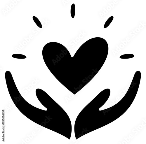 heart illustration love silhouette care logo kindness icon hand outline  world world donation flower donate awareness volunteer give care shape with vector graphic background